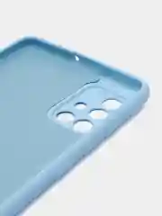 Голубой чехол Samsung Galaxy A71, Самсунг Галакси А71 силиконовый Silicone Cover