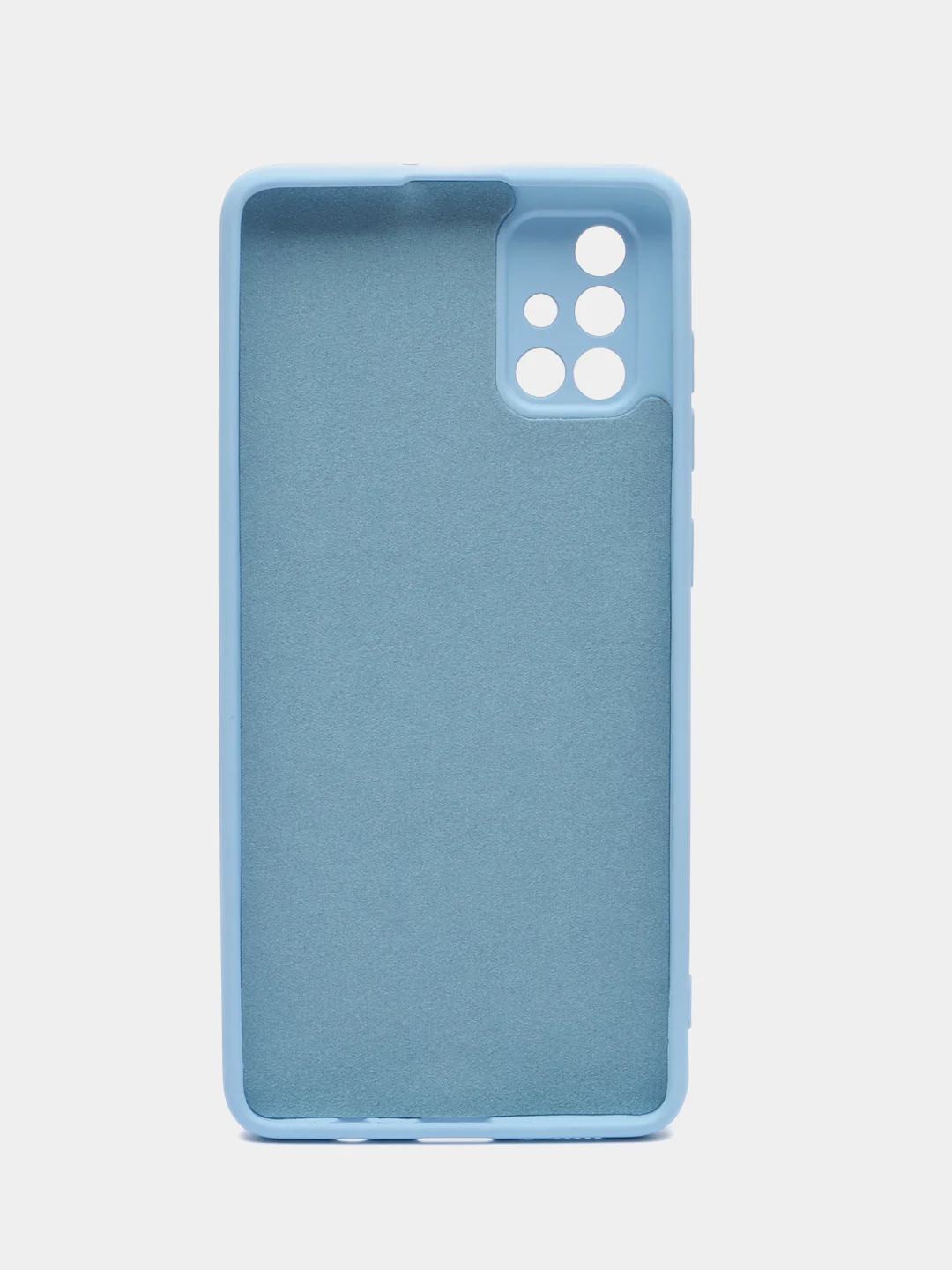 Голубой чехол Samsung Galaxy A71, Самсунг Галакси А71 силиконовый Silicone Cover