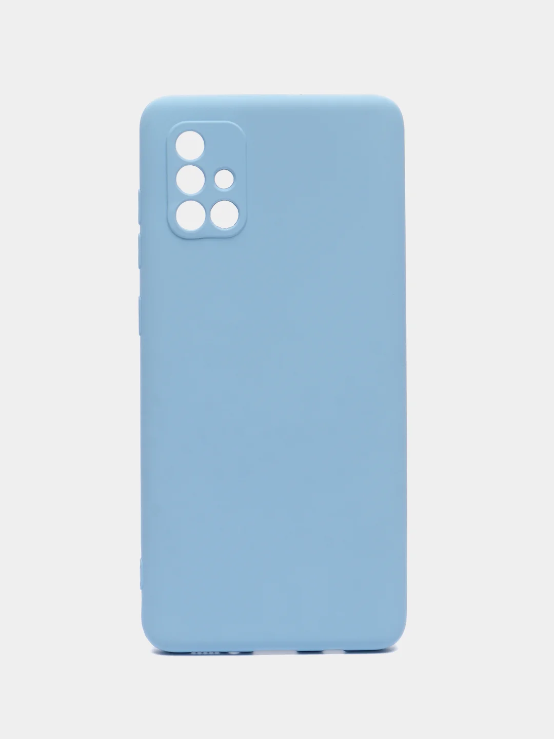 Голубой чехол Samsung Galaxy A71, Самсунг Галакси А71 силиконовый Silicone Cover