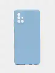 Голубой чехол Samsung Galaxy A71, Самсунг Галакси А71 силиконовый Silicone Cover