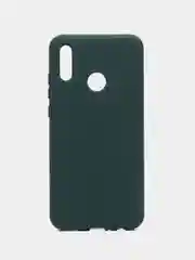 Тёмно-зелёный чехол Honor 10 lite / P Smart 2019, Хонор 10 лайт, Silicone Cover с закрытым низом