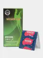 Зеленый презервативы WISDOM 10 шт, 5 видов, тонкие, ребристые,