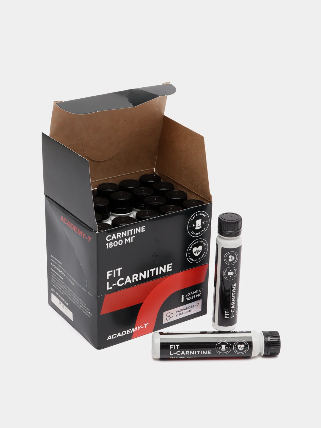 Академия-Т, Жиросжигатель Fit L-Carnitine 1800, 20 amp х 25 ml