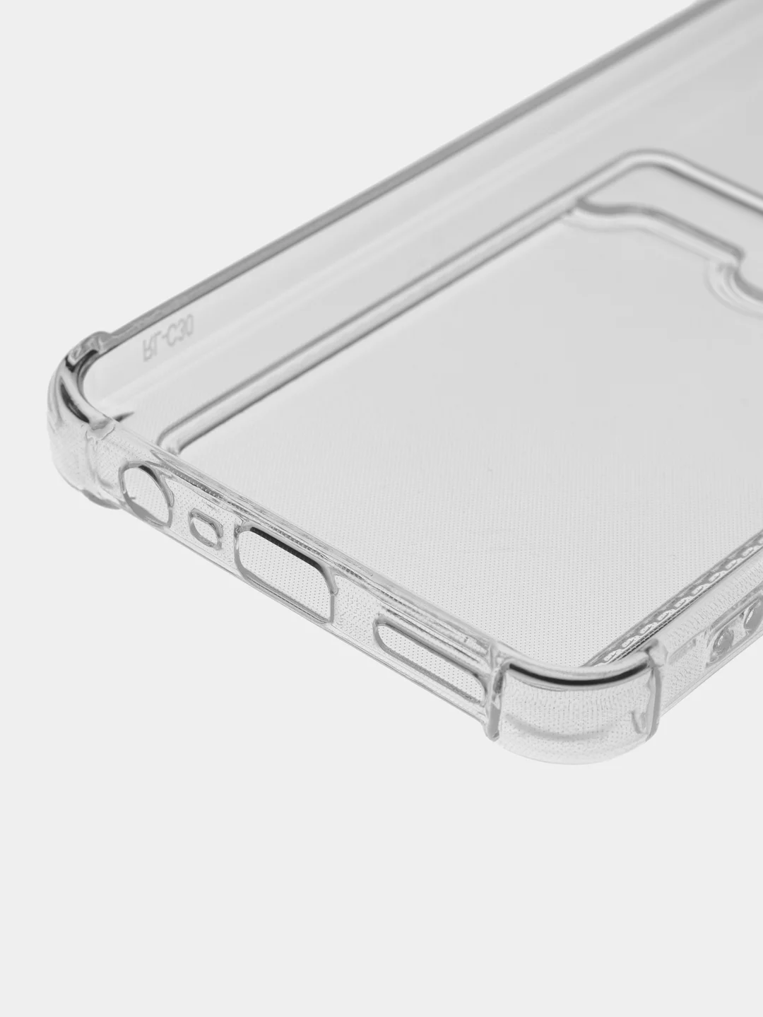 Прозрачный чехол противоударный Realme C30 C30s Narzo 50i Prime Реалми прозрачный карманом для карты