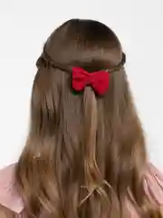 Бордовый детские заколки