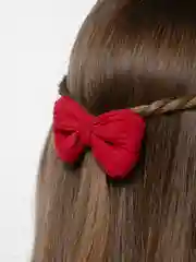 Бордовый детские заколки