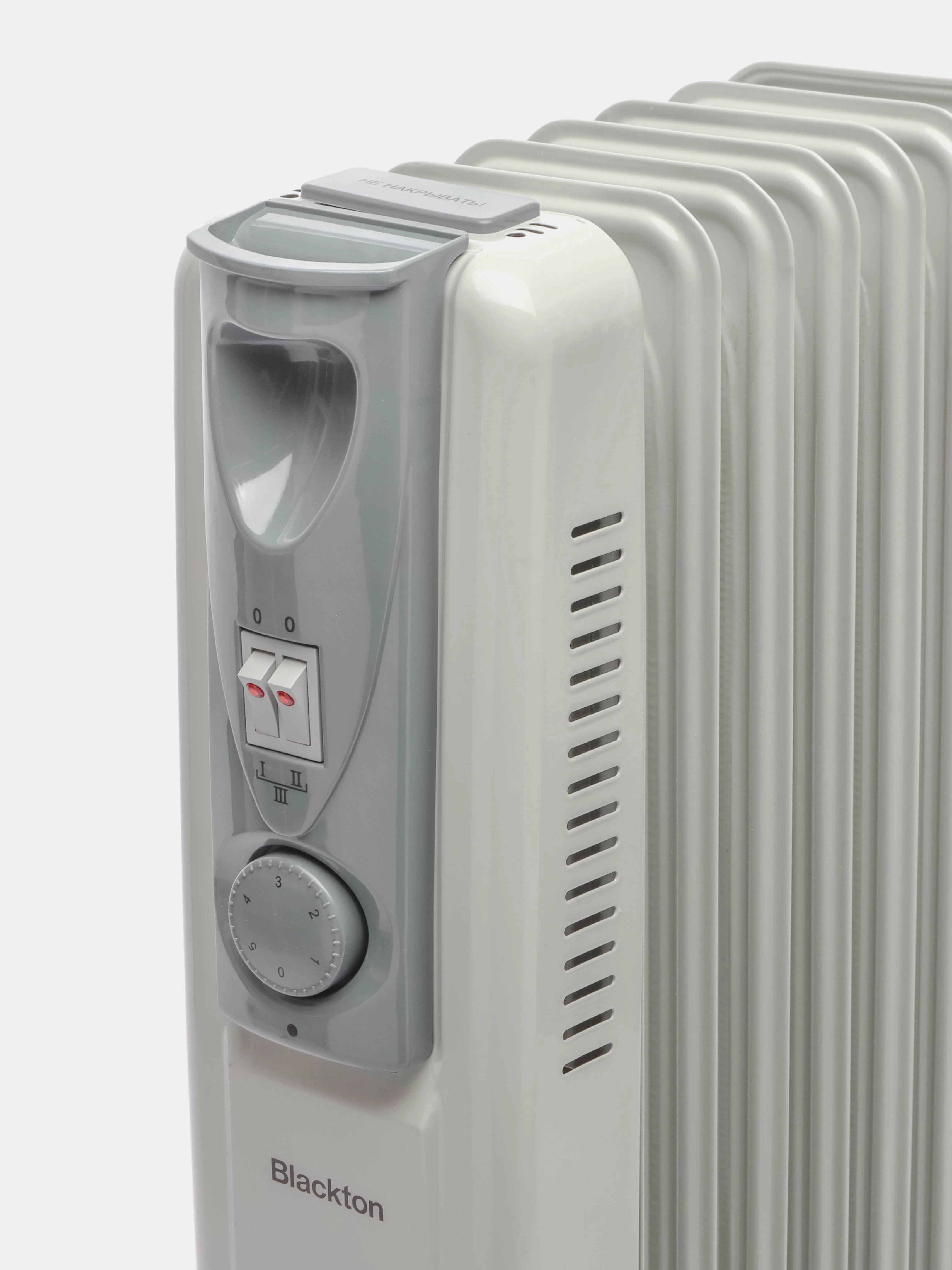 Белый масляный обогреватель Blackton Bt OH2110, масляный радиатор 1500 Вт, 7 СЕКЦИЙ, БЕСШУМНЫЙ