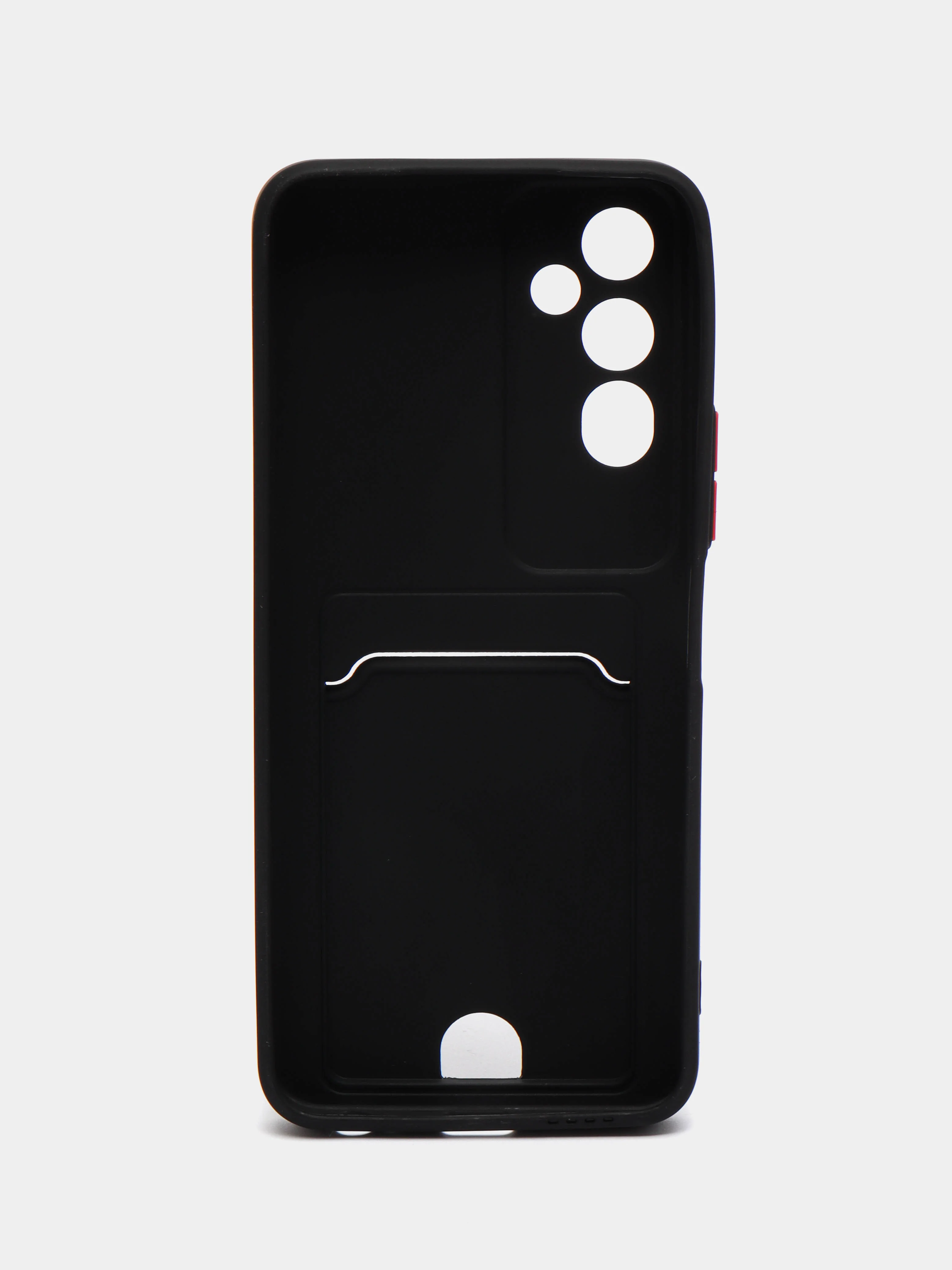 Черный чехол TECNO POVA NEO 2  / TECNO POVA 4 с защитой камеры и карманом для пластиковой карты