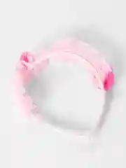 Ободок нежно розовый с розочками