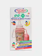 Голубой бутылочка для кормления, с двумя раздвижными, съемными ручками.  150 мл. Для новорожденных
