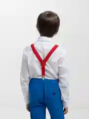 Красный подтяжки детские