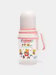 Розовый бутылочка для кормления, с двумя раздвижными, съемными ручками.  150 мл. Для новорожденных