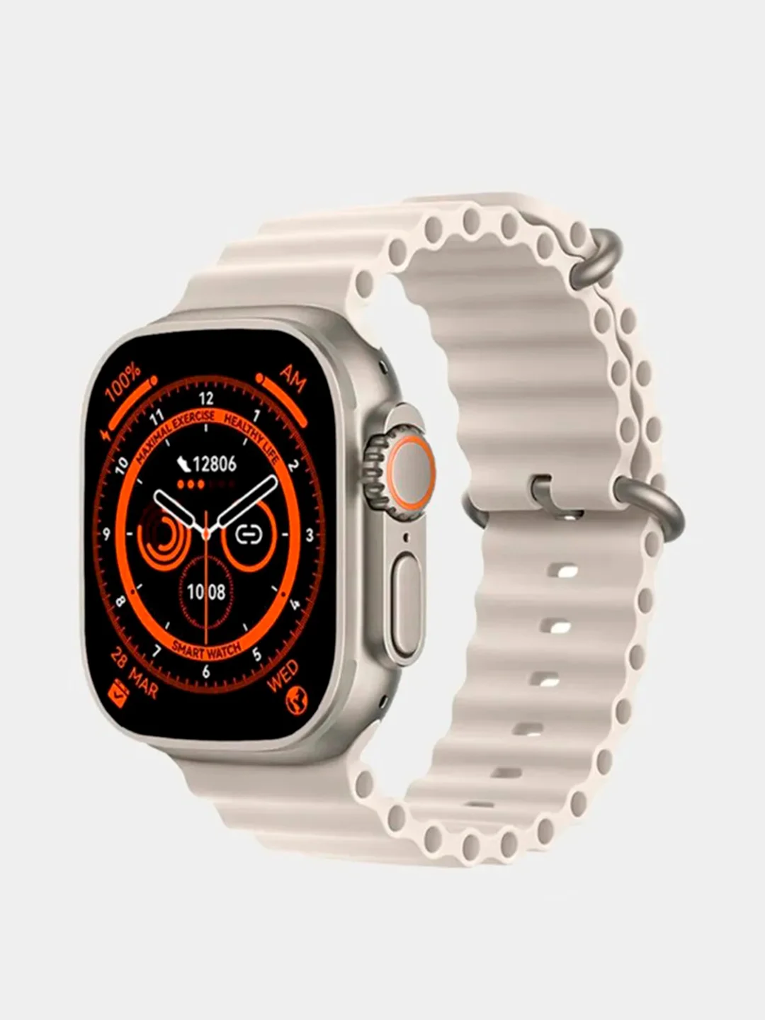 Серебряный умные смарт часы Smart Watch X8 Ultra, 49 мм