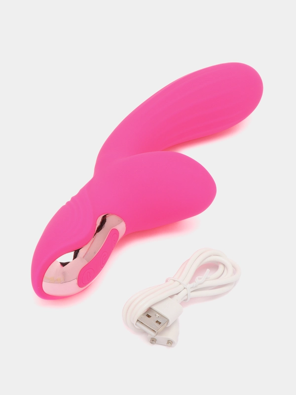 Вибратор JoyHyper JH-M-003P, вакуумный, розовый, 10 режимов, 10 скоростей