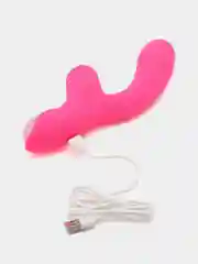 Вибратор JoyHyper JH-M-003P, вакуумный, розовый, 10 режимов, 10 скоростей