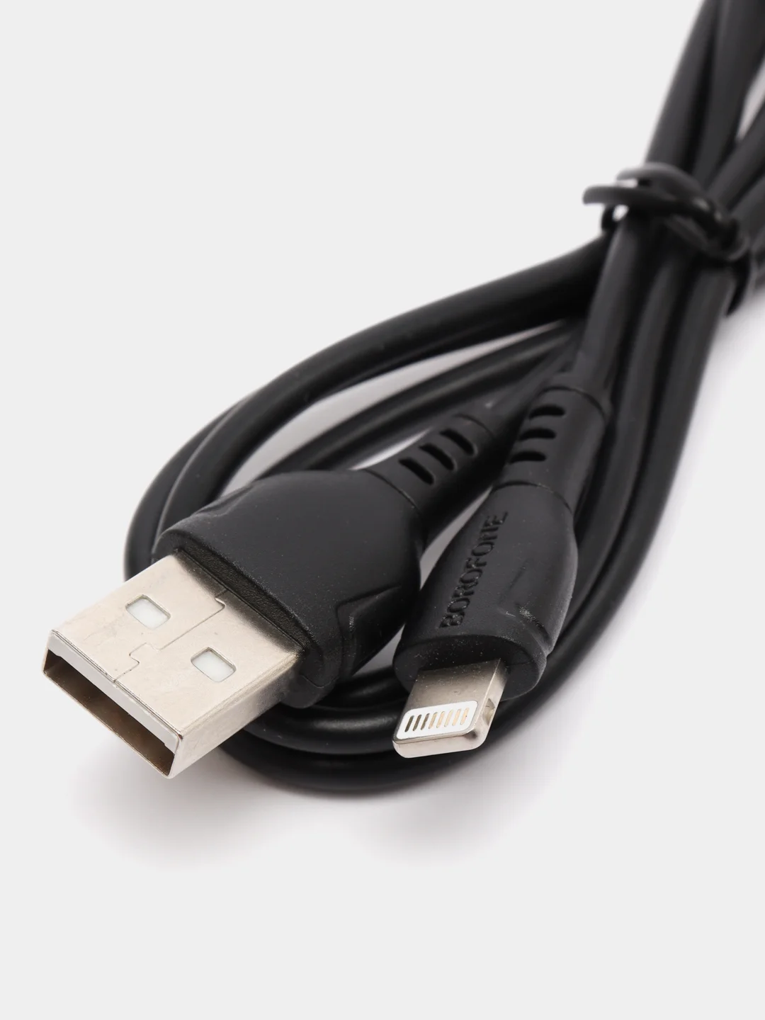 Черный зарядка для айфона / Кабель lightning /для зарядки iPhone 5, 6, 7, 8, X, 11, iPad (1 метр)