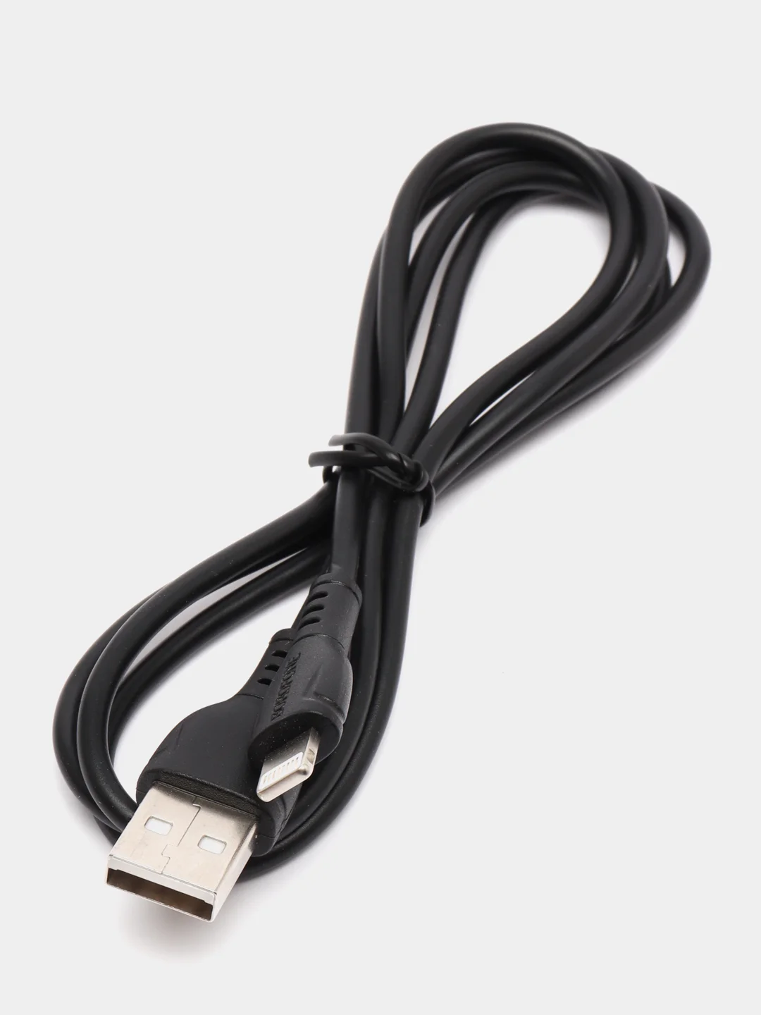 Черный зарядка для айфона / Кабель lightning /для зарядки iPhone 5, 6, 7, 8, X, 11, iPad (1 метр)