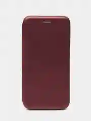 Бордовый чехол-книжка для Xiaomi Redmi 9C/9A/9/7A/8/8A, Note 9/9S/9 Pro, 8/8 Pro, 4X, 7, 8T