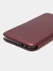 Бордовый чехол-книжка для Xiaomi Redmi 9C/9A/9/7A/8/8A, Note 9/9S/9 Pro, 8/8 Pro, 4X, 7, 8T