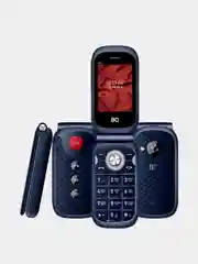 Синий сотовый телефон BQ 2451 Daze, с камерой, 2 SIM, 1200 мАч