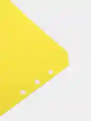 Желтый конверты/кармашки для денег в блокнот на кольцах