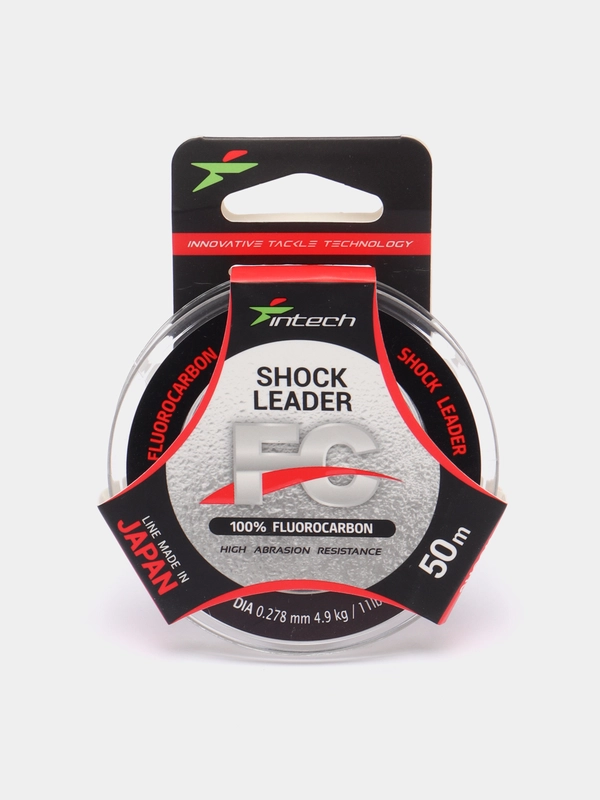 Флюорокарбоновая леска для рыбалки Intech Shock FC Leader, 50 m