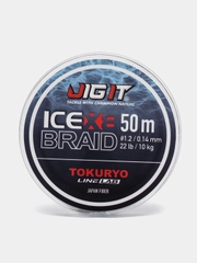 Плетёный шнур Jig It x Tokuryo Ice Braid X8 Blue 50m PE