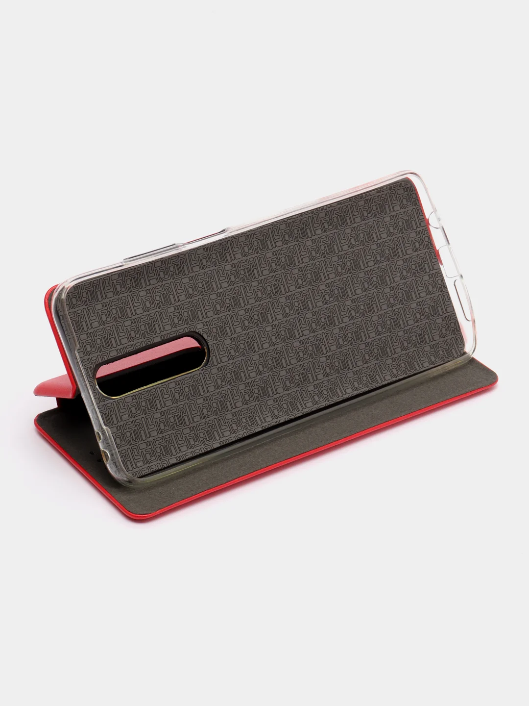 Красный чехол-книжка на Xiaomi Redmi K30 / Poco X2, из экокожи, с карманом для карт