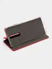 Красный чехол-книжка на Xiaomi Redmi K30 / Poco X2, из экокожи, с карманом для карт