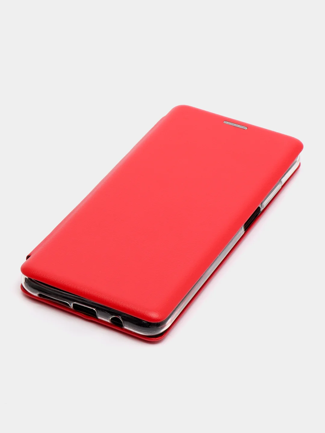 Красный чехол-книжка на Xiaomi Redmi K30 / Poco X2, из экокожи, с карманом для карт