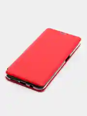Красный чехол-книжка на Xiaomi Redmi K30 / Poco X2, из экокожи, с карманом для карт