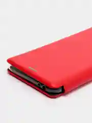 Красный чехол-книжка на Xiaomi Redmi K30 / Poco X2, из экокожи, с карманом для карт
