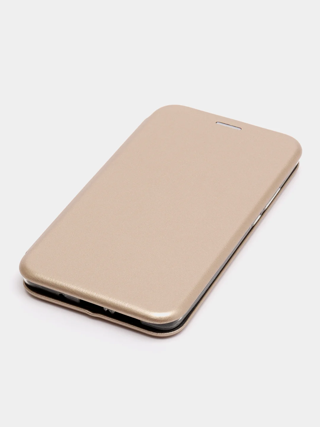 Золотой чехол-книжка на Huawei Mate 10 из эко кожи, с карманом для карт