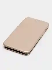 Золотой чехол-книжка на Huawei Mate 10 из эко кожи, с карманом для карт
