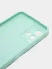 Бирюзовый силиконовый чехол для Vivo Y33s, Y21 2021 (Виво у33С, у21 2021), прозрачный