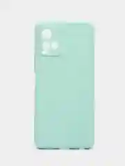 Бирюзовый силиконовый чехол для Vivo Y33s, Y21 2021 (Виво у33С, у21 2021), прозрачный