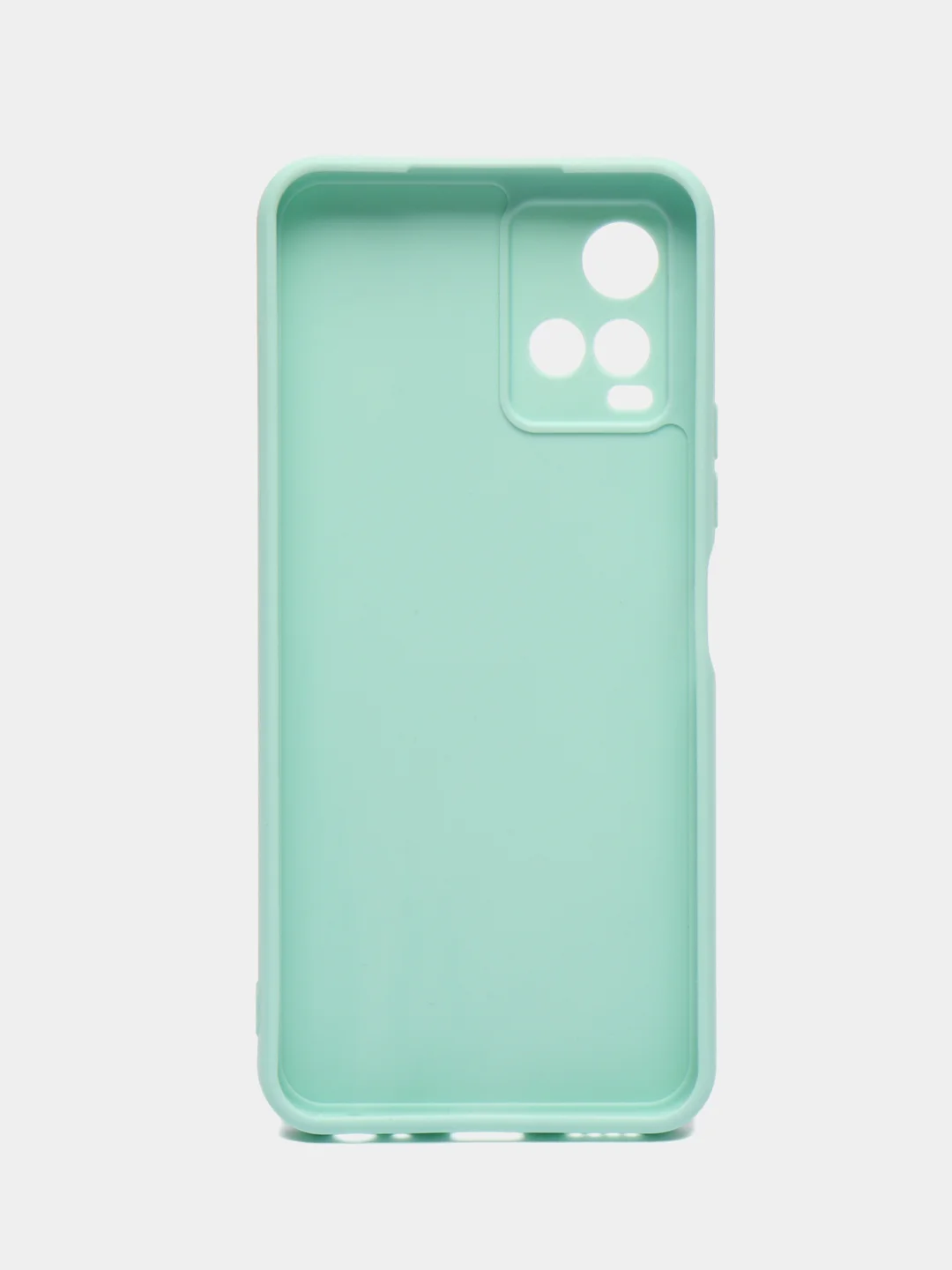 Бирюзовый силиконовый чехол для Vivo Y33s, Y21 2021 (Виво у33С, у21 2021), прозрачный