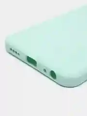 Бирюзовый силиконовый чехол для Vivo Y33s, Y21 2021 (Виво у33С, у21 2021), прозрачный
