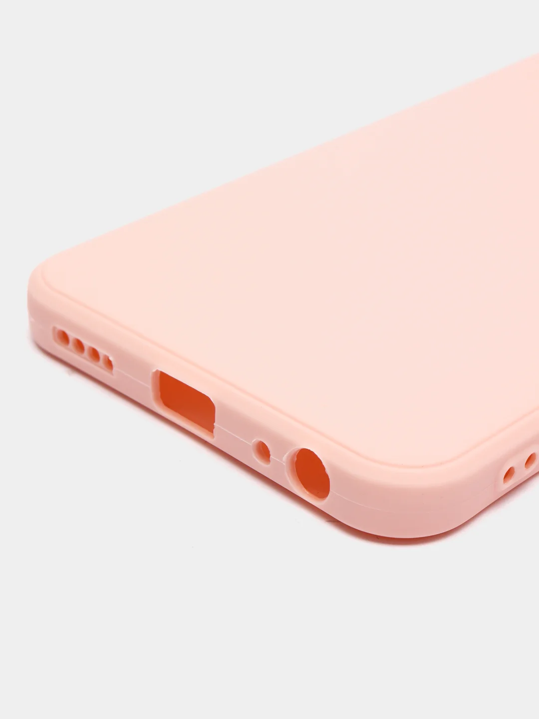 Розовый силиконовый чехол для Vivo Y33s, Y21 2021 (Виво у33С, у21 2021), прозрачный