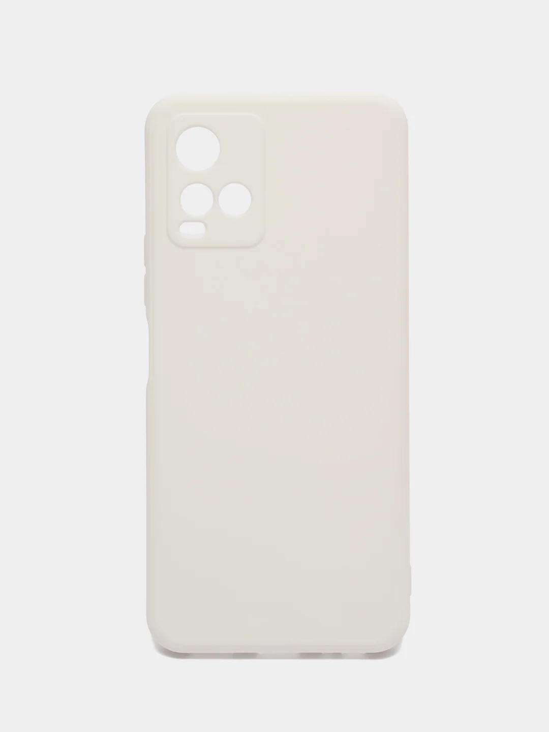 Белый силиконовый чехол для Vivo Y33s, Y21 2021 (Виво у33С, у21 2021), прозрачный