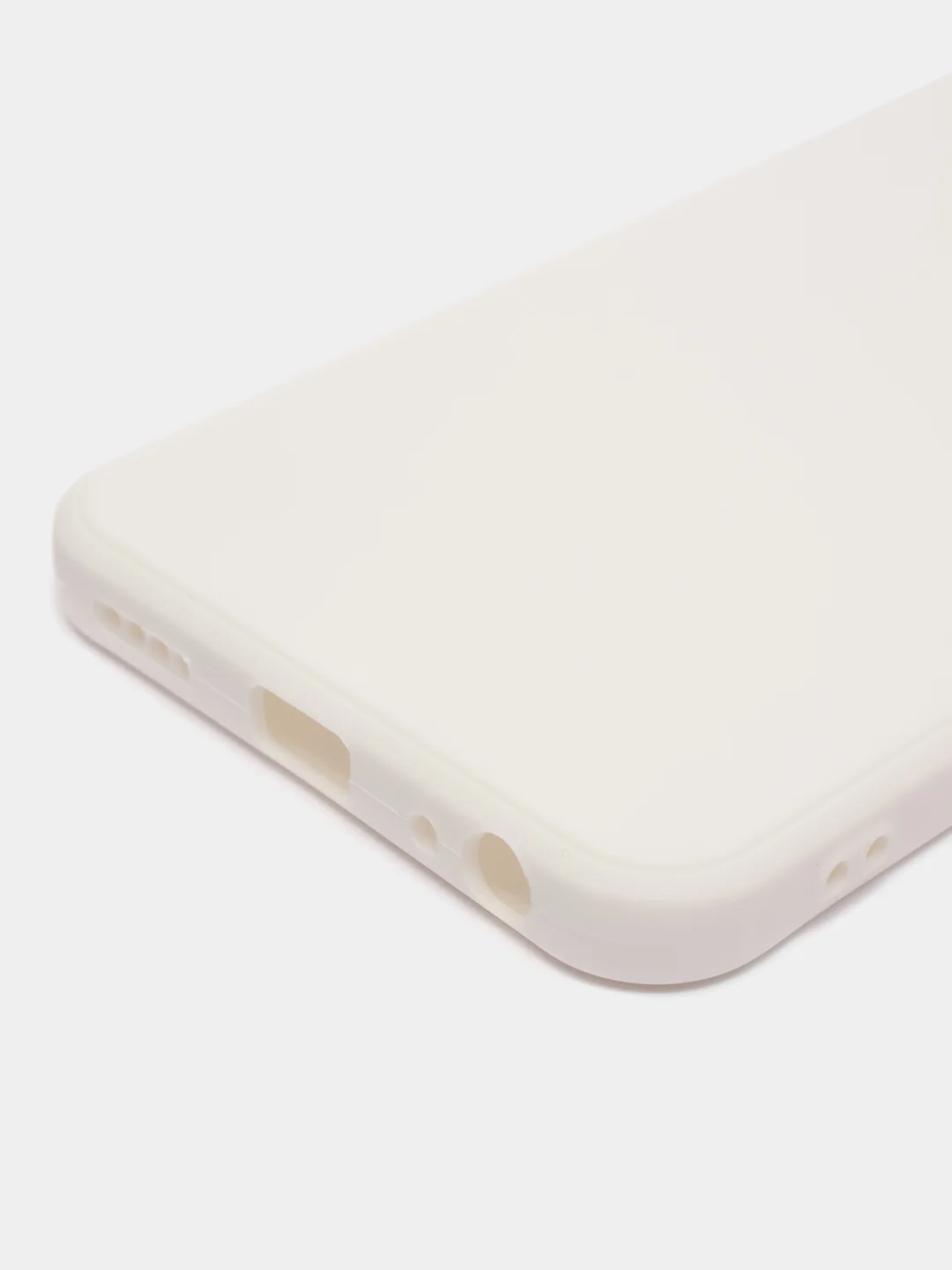 Белый силиконовый чехол для Vivo Y33s, Y21 2021 (Виво у33С, у21 2021), прозрачный