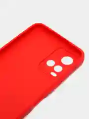 Красный силиконовый чехол для Vivo Y33s, Y21 2021 (Виво у33С, у21 2021), прозрачный