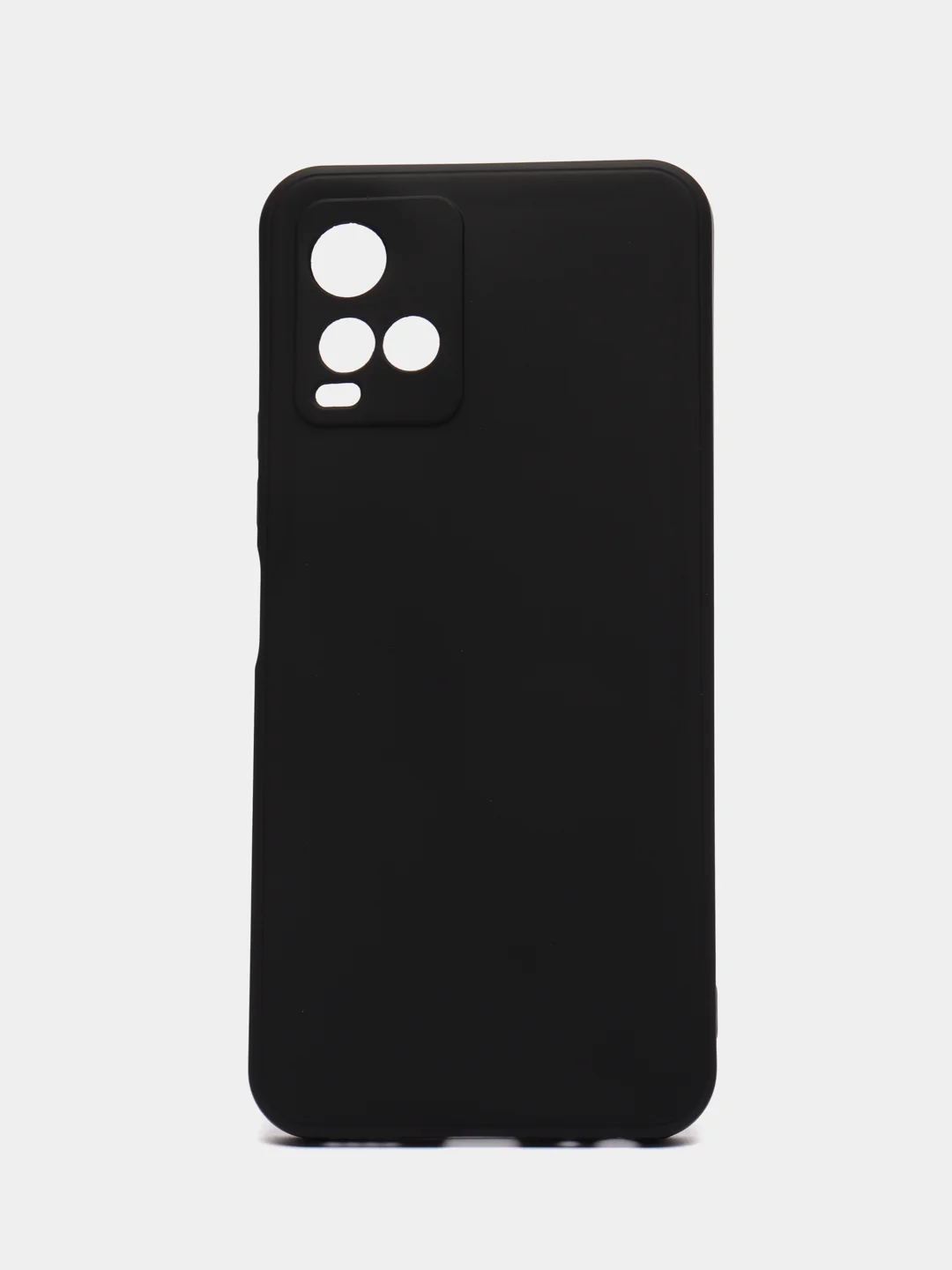 Черный силиконовый чехол для Vivo Y33s, Y21 2021 (Виво у33С, у21 2021), прозрачный