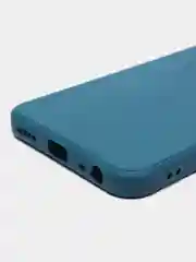 Синий силиконовый чехол для Vivo Y33s, Y21 2021 (Виво у33С, у21 2021), прозрачный
