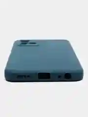Синий силиконовый чехол для Vivo Y33s, Y21 2021 (Виво у33С, у21 2021), прозрачный
