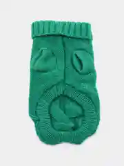 Зеленый вязанный свитер для собак