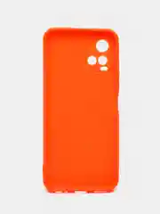 Оранжевый силиконовый чехол для Vivo Y33s, Y21 2021 (Виво у33С, у21 2021), прозрачный