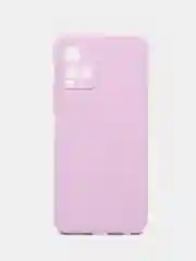 Сиреневый силиконовый чехол для Vivo Y33s, Y21 2021 (Виво у33С, у21 2021), прозрачный