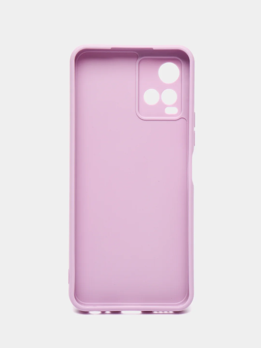 Сиреневый силиконовый чехол для Vivo Y33s, Y21 2021 (Виво у33С, у21 2021), прозрачный