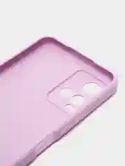Сиреневый силиконовый чехол для Vivo Y33s, Y21 2021 (Виво у33С, у21 2021), прозрачный